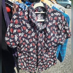 Express Button Down Shirt Floral Print